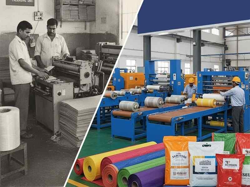 Evolution of a Trusted Tarpaulin & Packaging Manufacturer and Industrial Packaging Company in India.