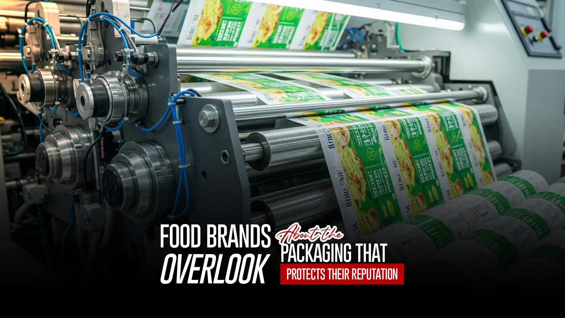 High-quality printing machine producing food-safe laminates by a leading Food Grade Laminated Packaging Manufacturer.