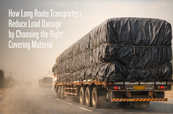 How Long Route Transporters Reduce Load Damage by Choosing the Right Covering Material