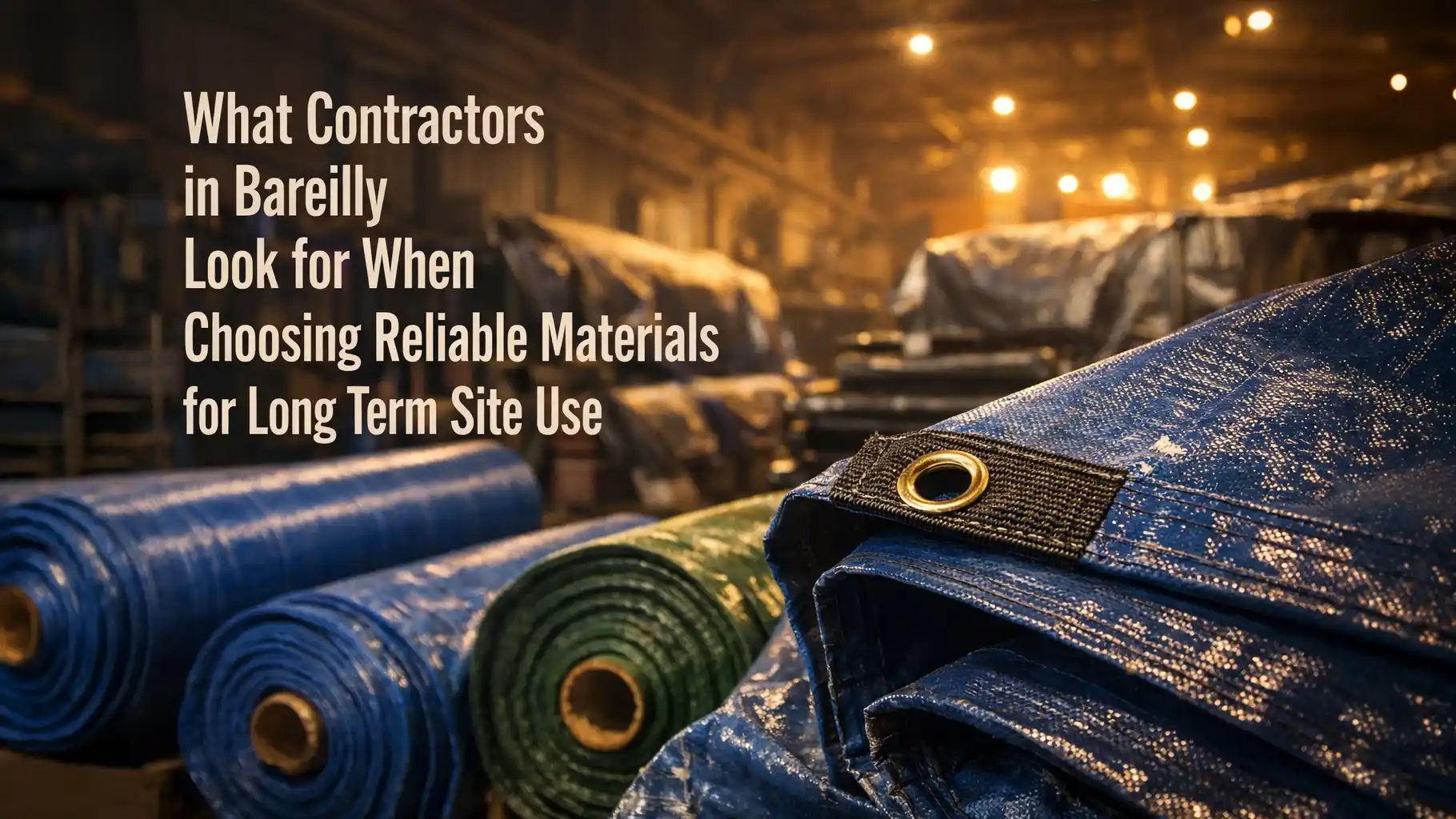 Best tarpaulin brand in Bareilly offering durable, weather-resistant tarpaulins for transport, storage, and industrial applications