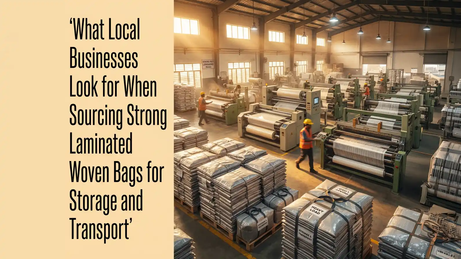 best PP laminated woven bag in Bareilly high-strength packaging bags manufacturing factory