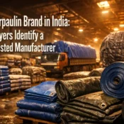 Warehouse storing heavy-duty tarpaulin rolls from the best tarpaulin brand in India for transport and bulk applications