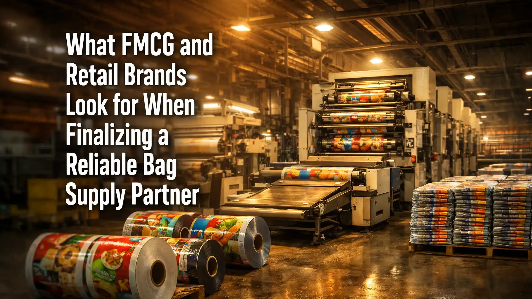 BOPP Bags Supplier in India for FMCG and Retail Brands Seeking Consistent Quality