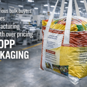 Heavy-duty BOPP bulk packaging bag with lifting loops from a trusted BOPP Bags Supplier in India