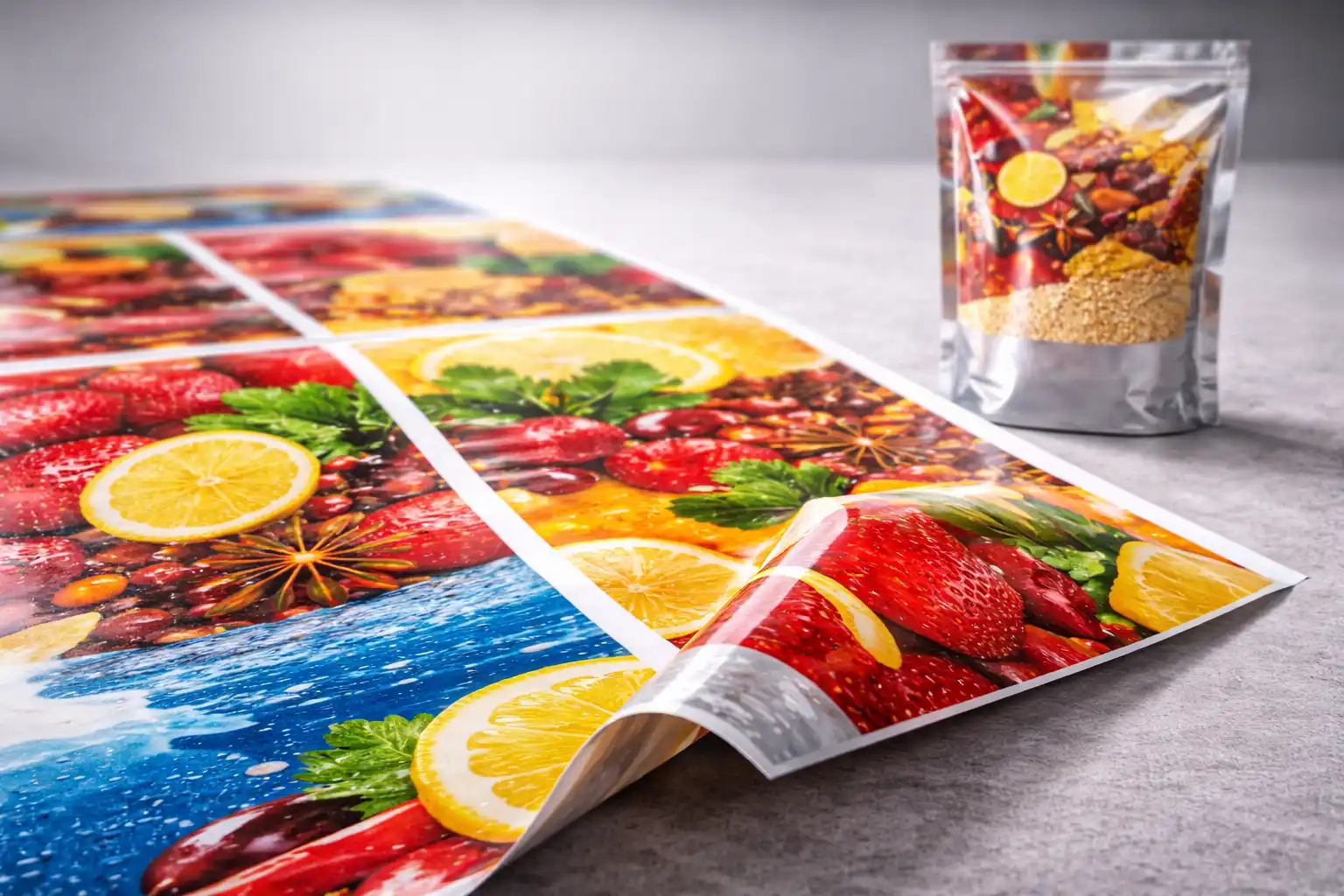 laminated pouch manufacturer providing high quality printing for vibrant food packaging designs