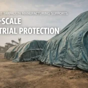 Best Tarpaulin Supplier in India providing heavy-duty tarpaulin covers used for protecting large industrial materials and equipment