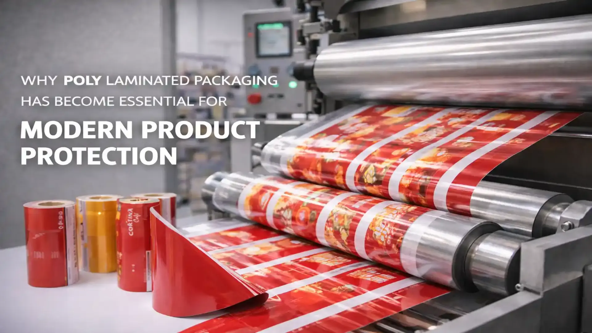 poly laminated packaging manufacturer producing flexible poly laminated packaging using advanced lamination machines