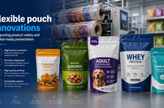 Flexible pouch innovations supporting product safety and market-ready presentation