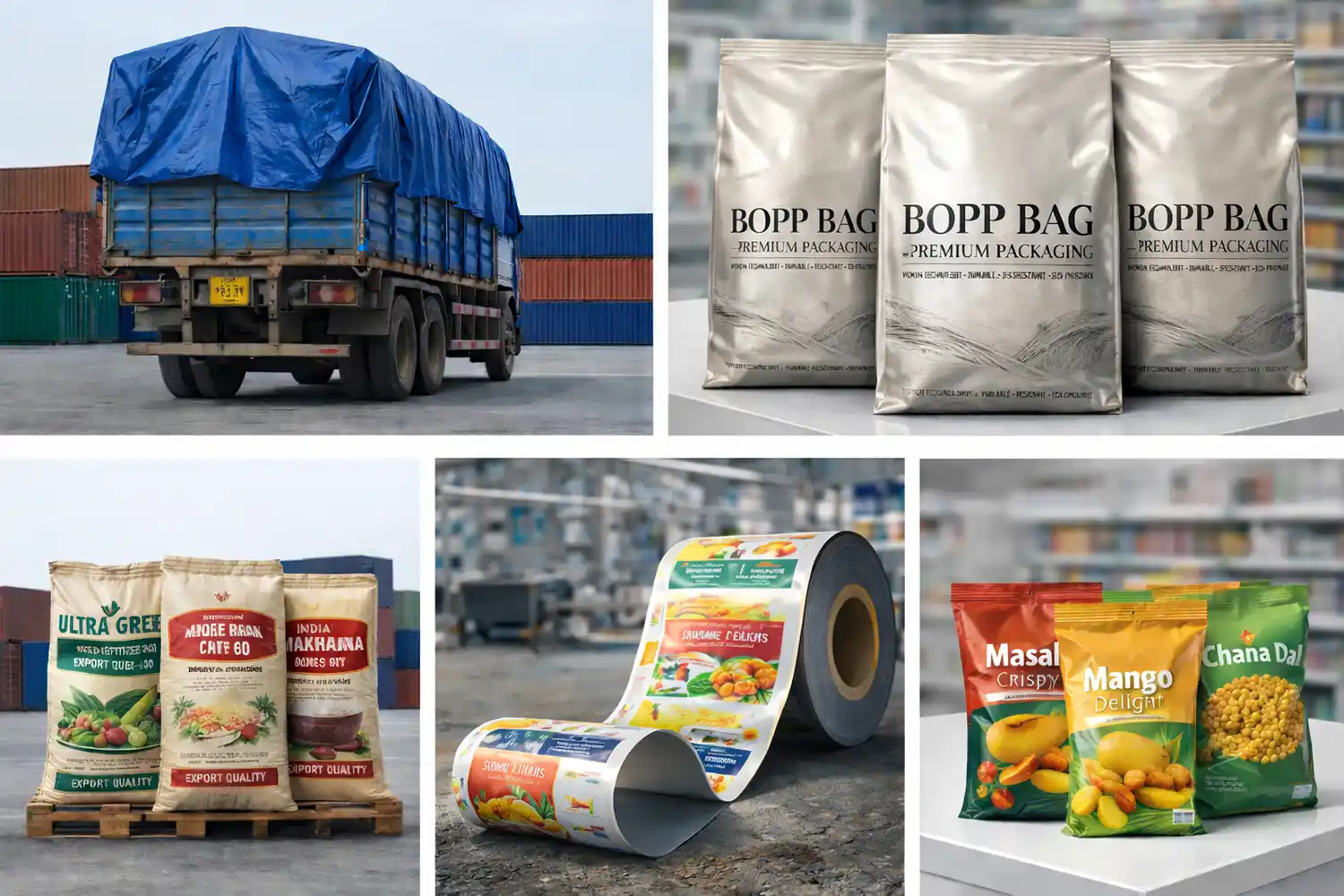Best packaging manufacturer in India offering BOPP bags, laminated pouches, and industrial packaging solutions for multiple industries