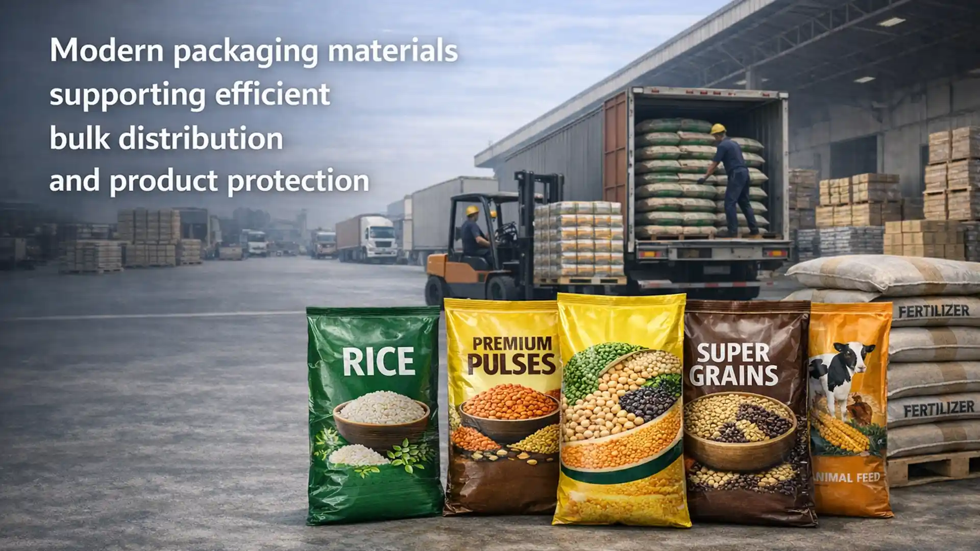 best BOPP bags brand in India used for bulk packaging of grains, pulses, and agricultural products