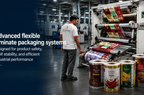 Advanced flexible laminate packaging systems designed for product safety, shelf stability, and efficient industrial performance
