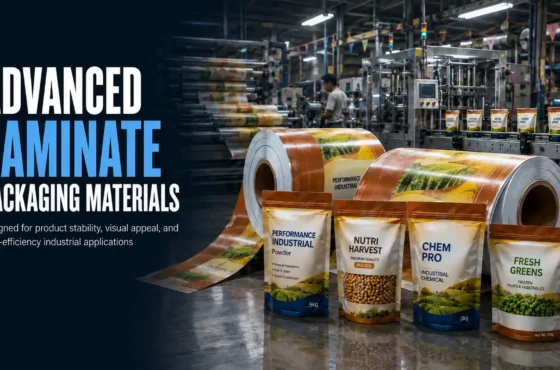 Advanced laminate packaging materials designed for product stability, visual appeal, and high-efficiency industrial applications