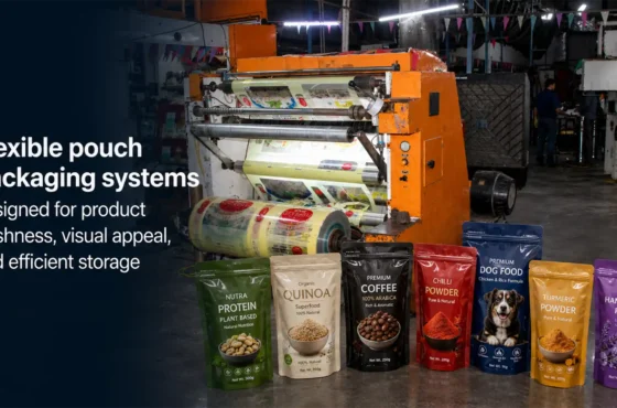 Flexible pouch packaging systems designed for product freshness, visual appeal, and efficient storage