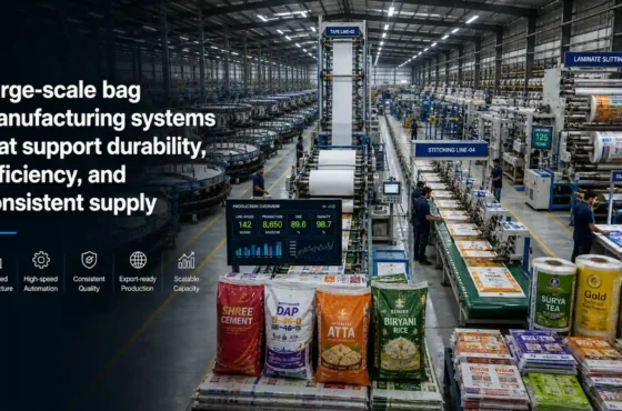 Large-scale bag manufacturing systems that support durability, efficiency, and consistent supply