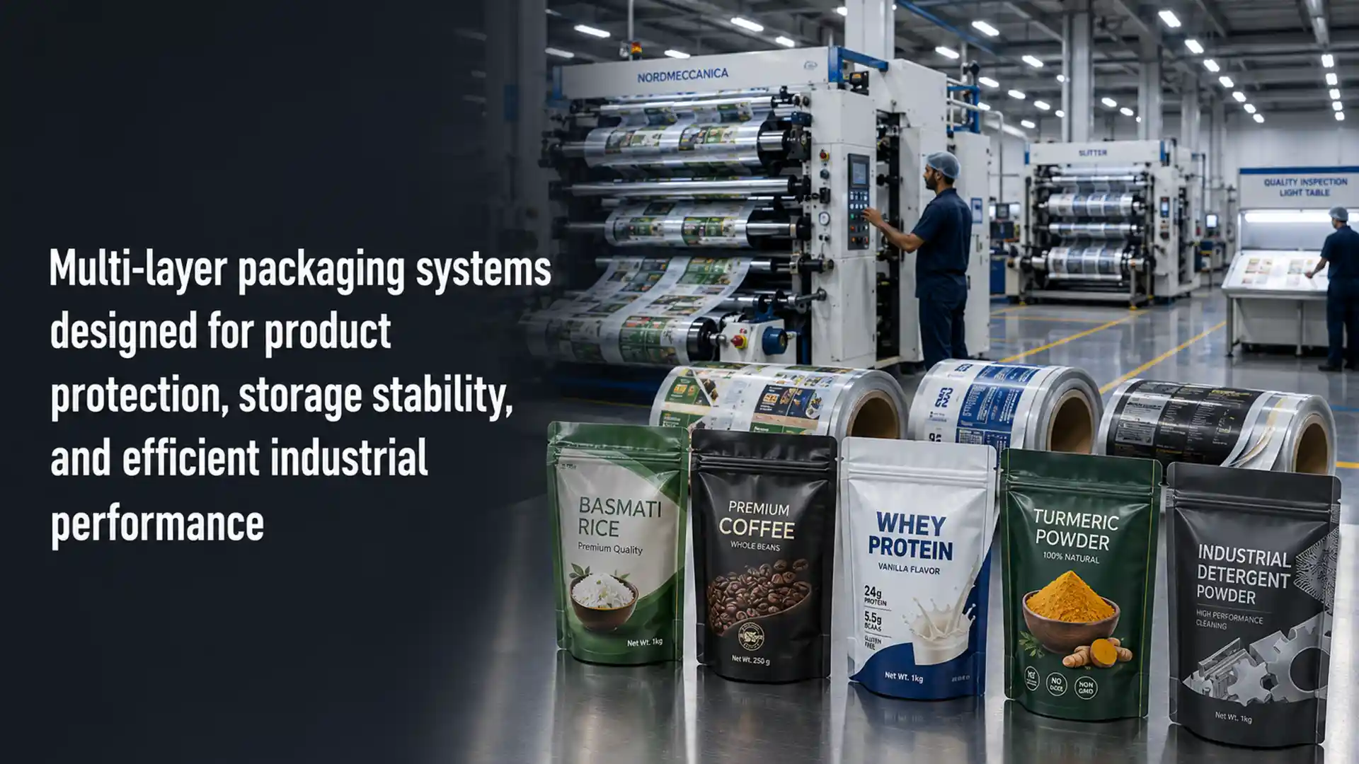 Laminated Packaging Manufacturer in India producing multi-layer flexible packaging solutions for product protection, storage stability, and industrial performance