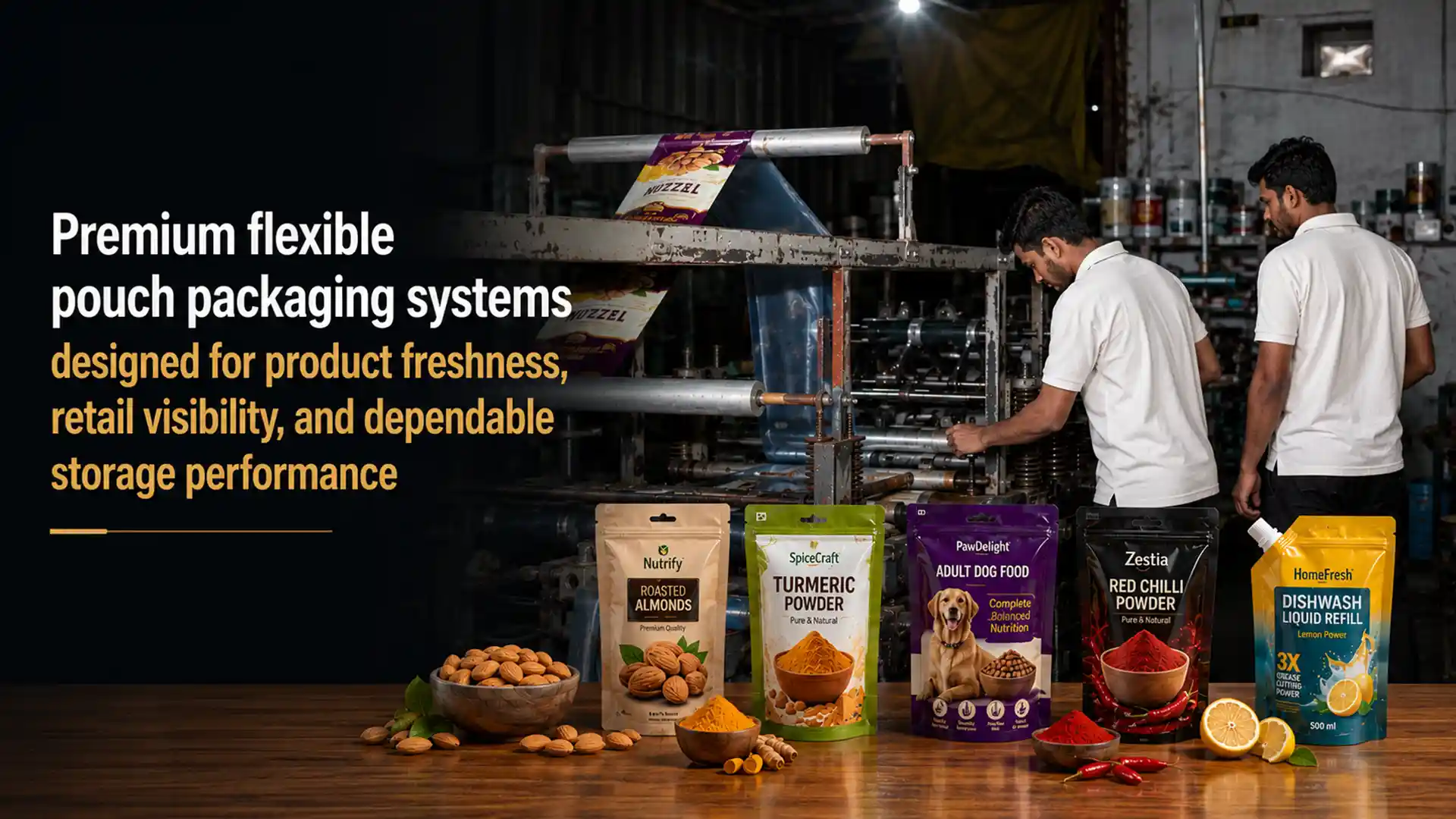 Best Laminated Pouch Brand in India providing premium flexible pouch packaging solutions for product freshness, retail visibility, and dependable storage