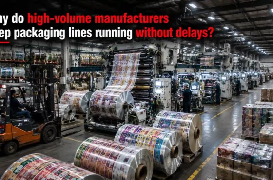 How do high-volume manufacturers keep packaging lines running without delays?