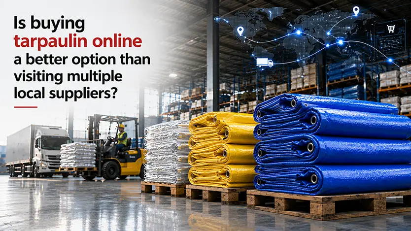 Tarpaulin Buy Online from trusted suppliers with multiple size options, warehouse-ready stock, fast delivery, and convenient purchasing for industrial and commercial applications