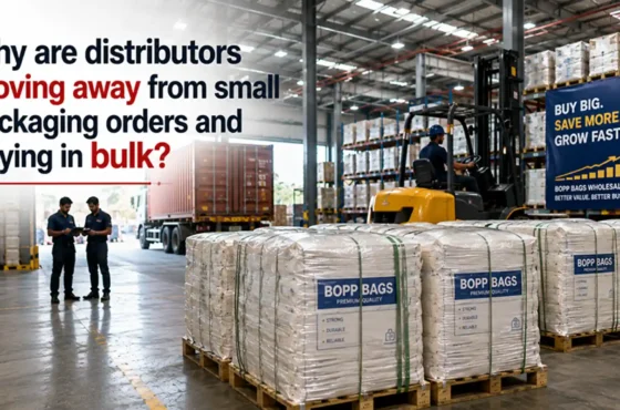 Why are distributors moving away from small packaging orders and buying in bulk?