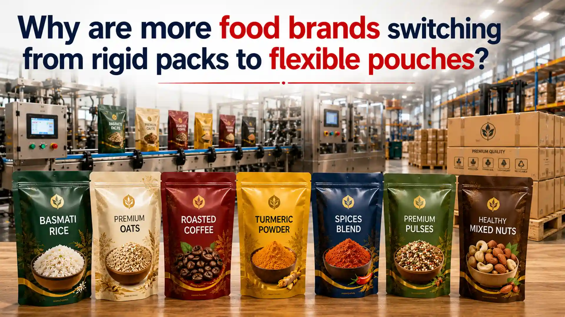 Laminated Pouch Manufacturer producing premium flexible pouches for rice, oats, coffee, spices, pulses, and dry fruits with superior barrier protection and shelf appeal