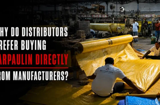 Why do distributors prefer buying tarpaulin directly from manufacturers?
