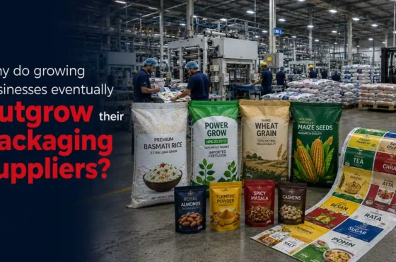 Why do growing businesses eventually outgrow their packaging suppliers?