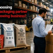 A modern Packaging Bags Factory producing premium packaging bags for agricultural products, industrial materials, spices, tea, and dry fruits with strict quality control and efficient manufacturing.