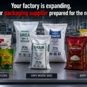 Flexible pouches, HDPE woven bags, and BOPP laminated bags from a trusted Industrial Packaging Supplier for diverse industries.