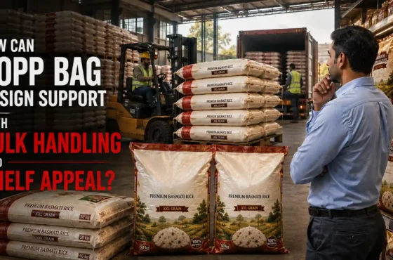 How can BOPP bag design support both bulk handling and shelf appeal?