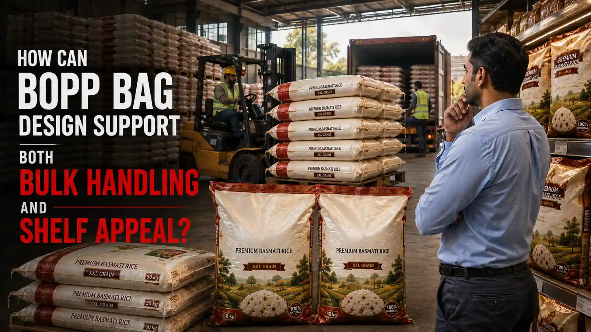 BOPP Bag Manufacturer in India providing durable bags for bulk handling and shelf appeal