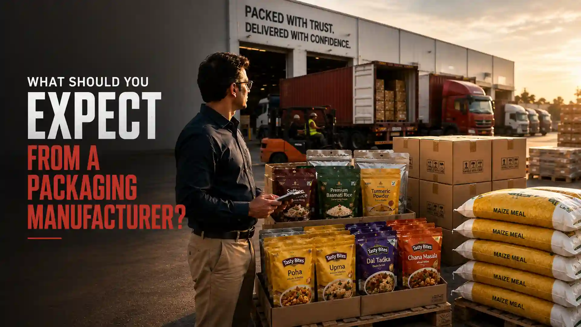 Professional Packaging Manufacturer providing high-quality packaging solutions for food products, bulk goods, and industrial supplies with secure transportation and reliable product protection.