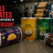 Flexible Laminates displayed in printed rolls for rice, tea, frozen vegetables, chips, and coffee packaging applications
