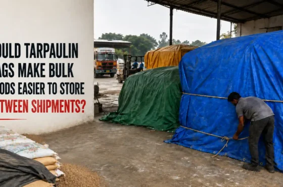 Could tarpaulin bags make bulk goods easier to store between shipments?
