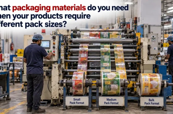 What packaging materials do you need when your products require different pack sizes?