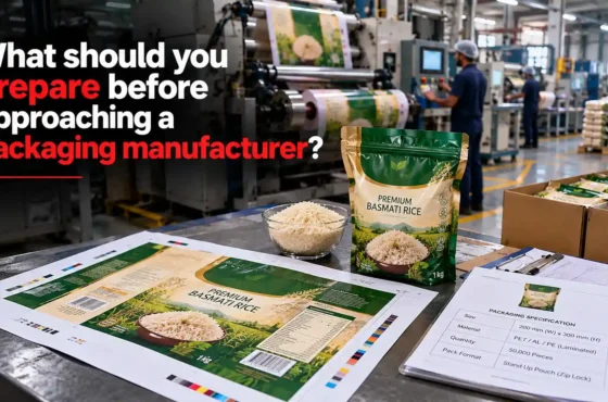 What should you prepare before approaching a packaging manufacturer?